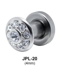 Round Rhinestone Plugs and Tunnels JPL-20